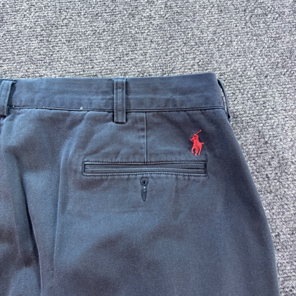 Polo Ralph Lauren Preston Pant Mens 38x30 Navy Blue Cotton Chino Straight Leg